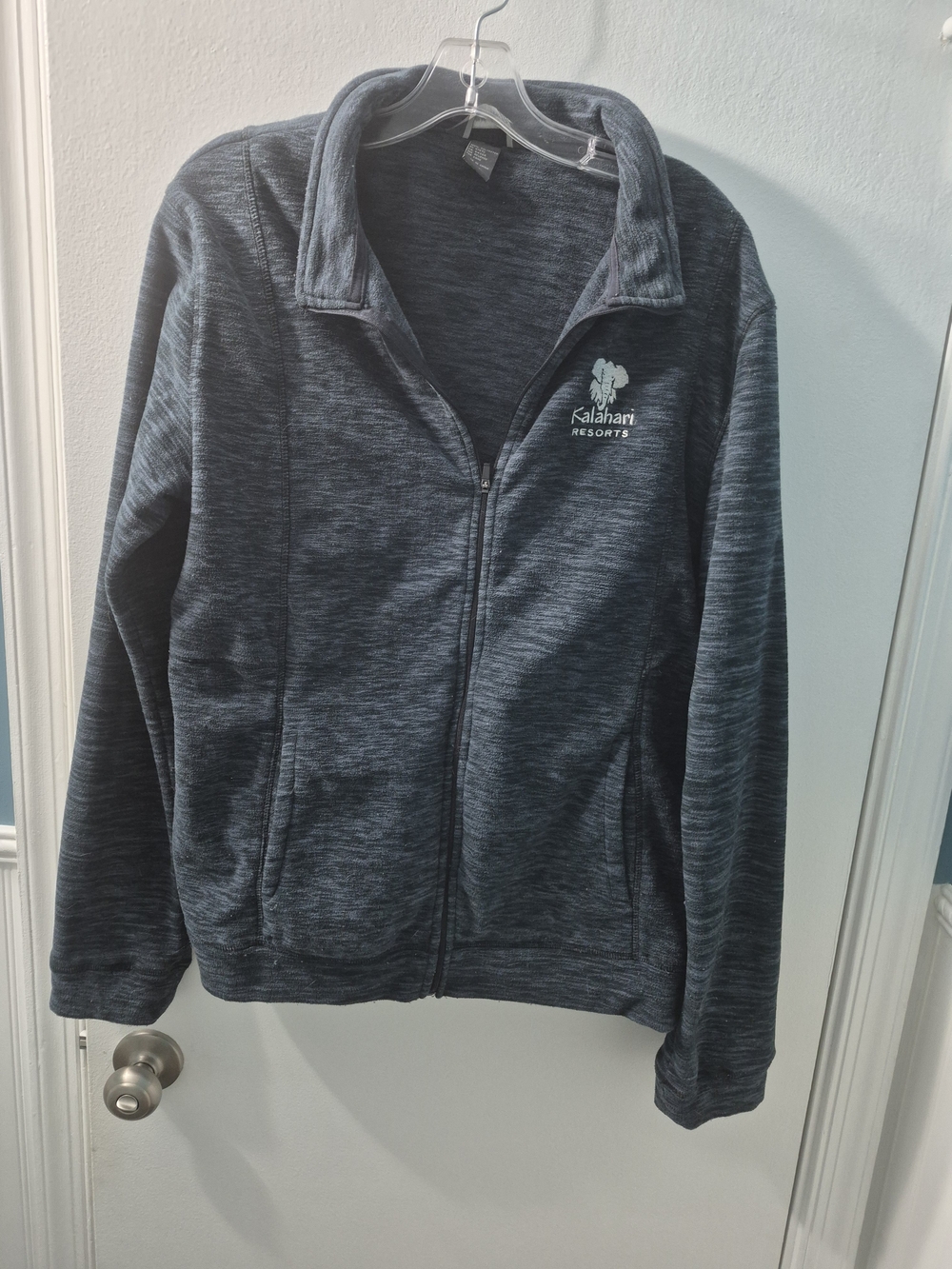Kalahari Resorts Women's Heathered Navy Full-Zip Jacket
